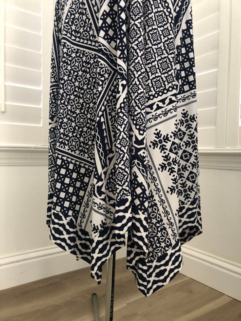 INC International Concepts High Low Stretchy Summer Scarf Style Dress, Size 2 - Picture 5 of 8